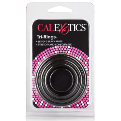 Calexotics Lot de 3 cockrings Noir